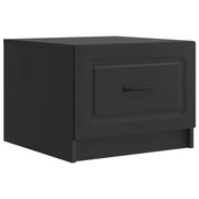 Kava Stol s ladicama Crna 49 x 50 x 37 cm Konstruirano drvo