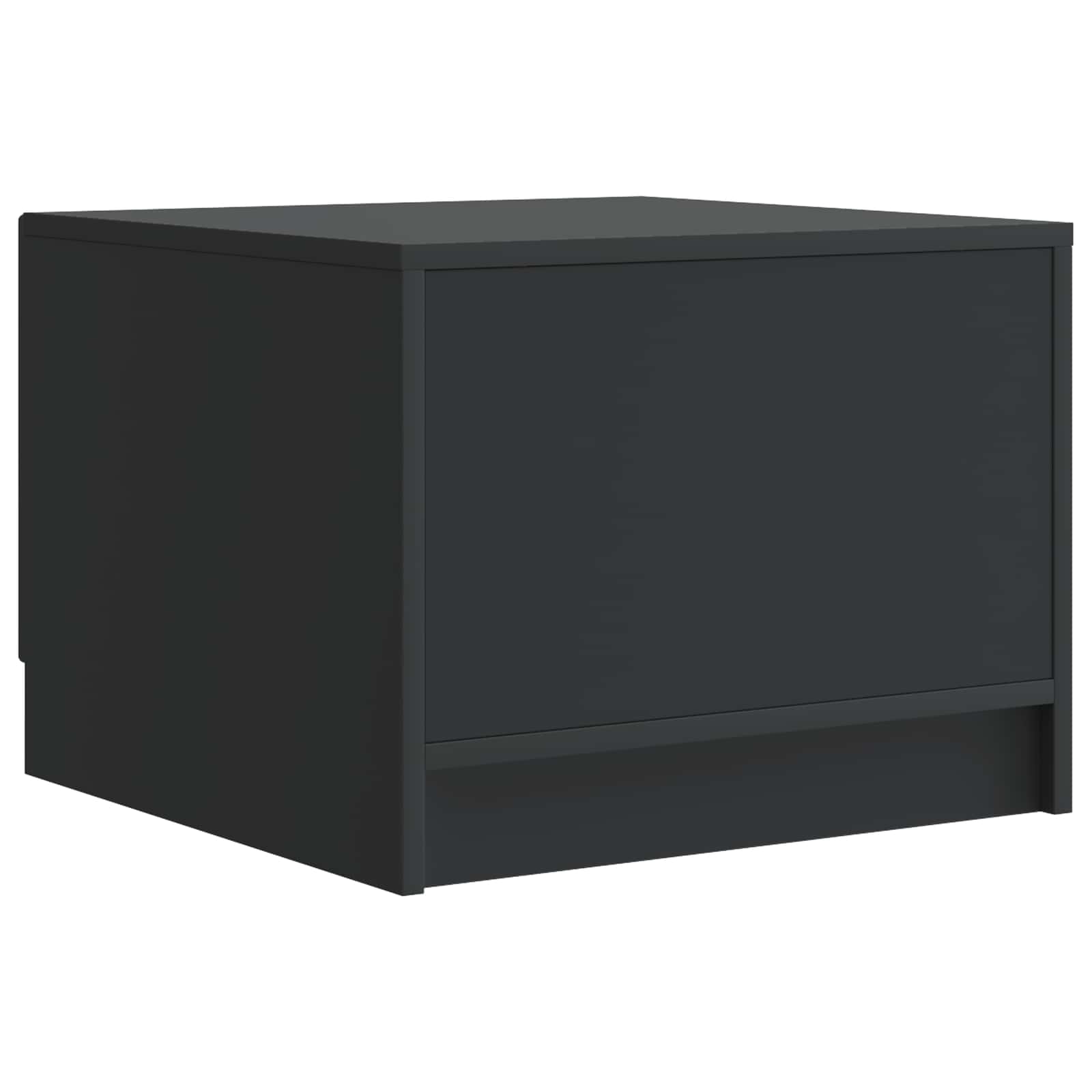 Kava Stol s ladicama Crna 49 x 50 x 37 cm Konstruirano drvo