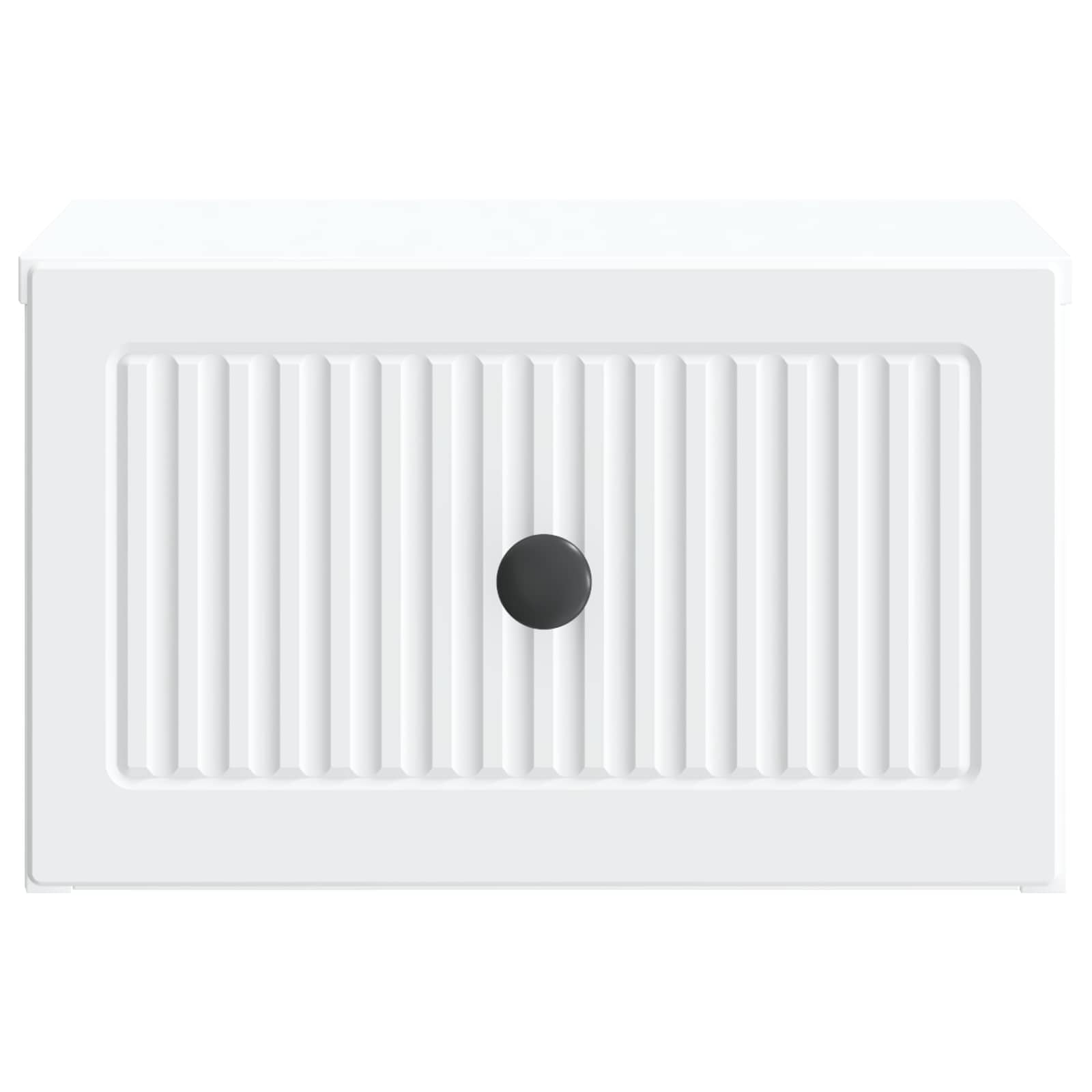 Noćni ormarić za montažu na zid 2 pcs Bijela 33 x 34,5 x 20 cm