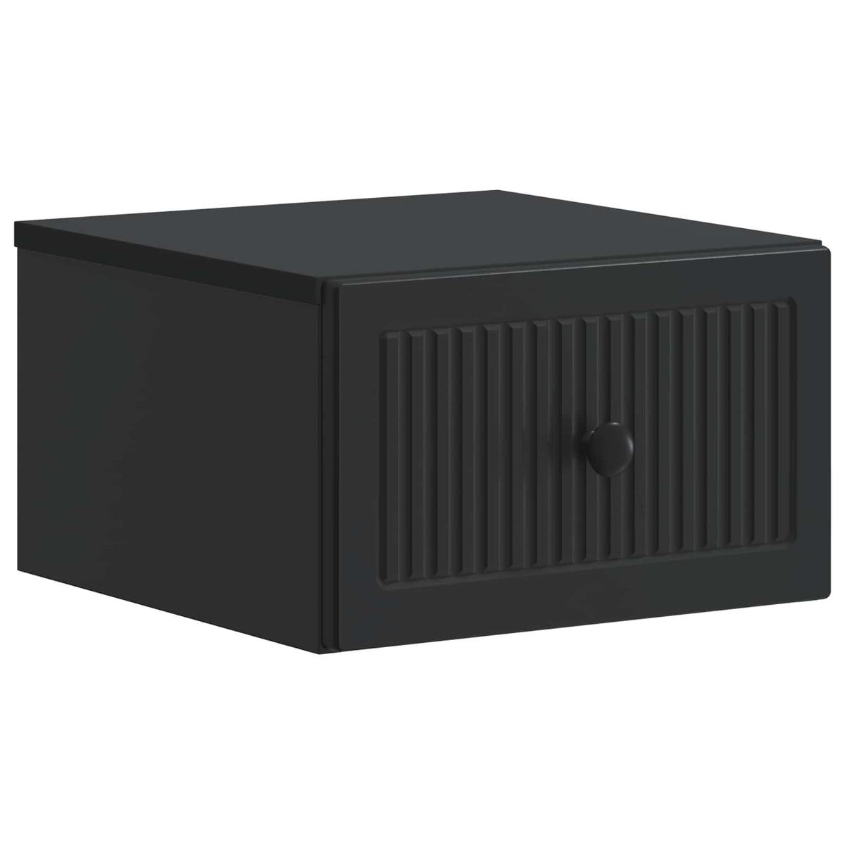 Noćni ormarić za montažu na zid 2 pcs Crna 33 x 34,5 x 20 cm