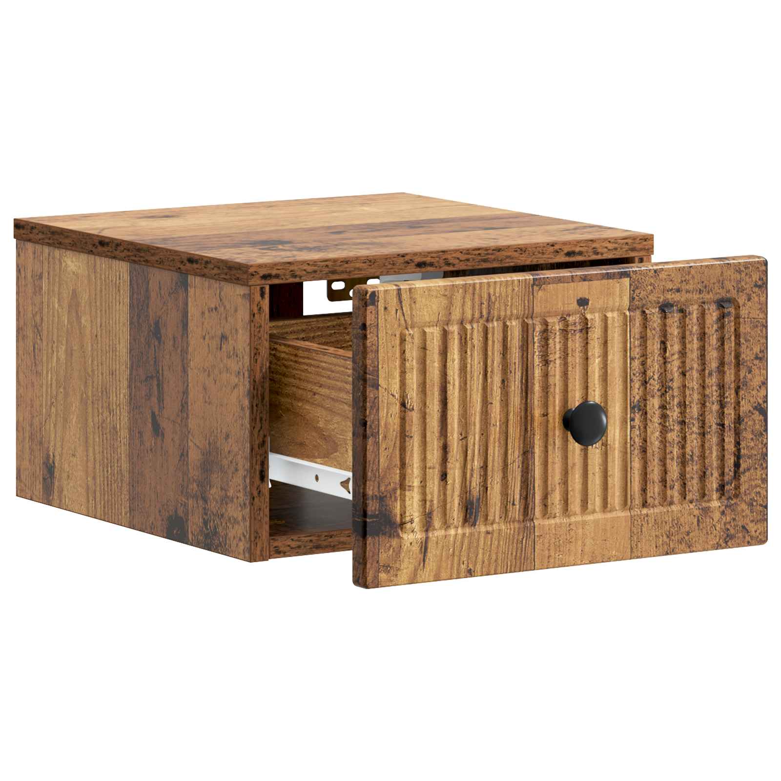 Noćni ormarić za montažu na zid Staro drvo 33 x 34,5 x 20 cm