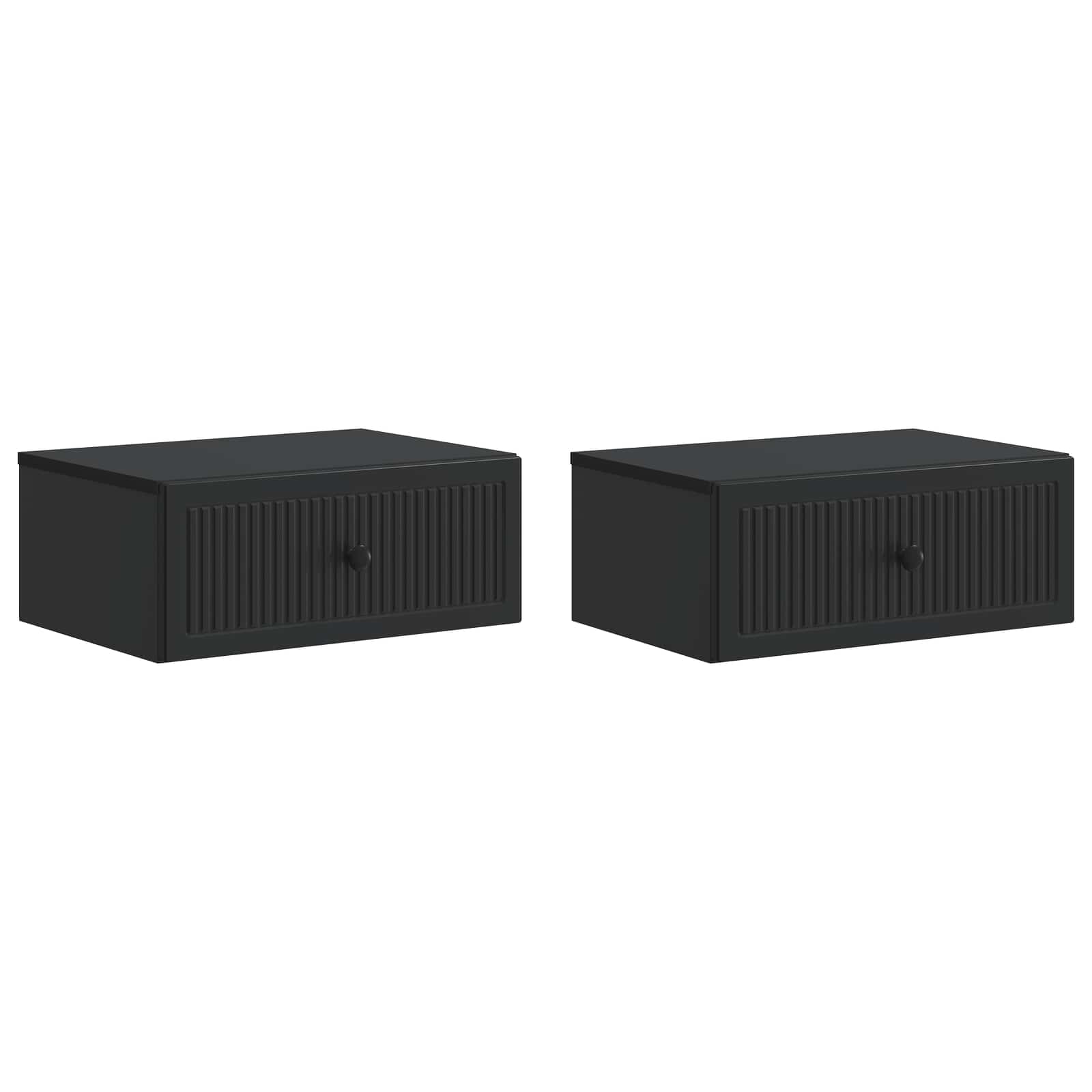 Noćni ormar 2 pcs Crna 49 x 34,5 x 20 cm Konstruirano drvo
