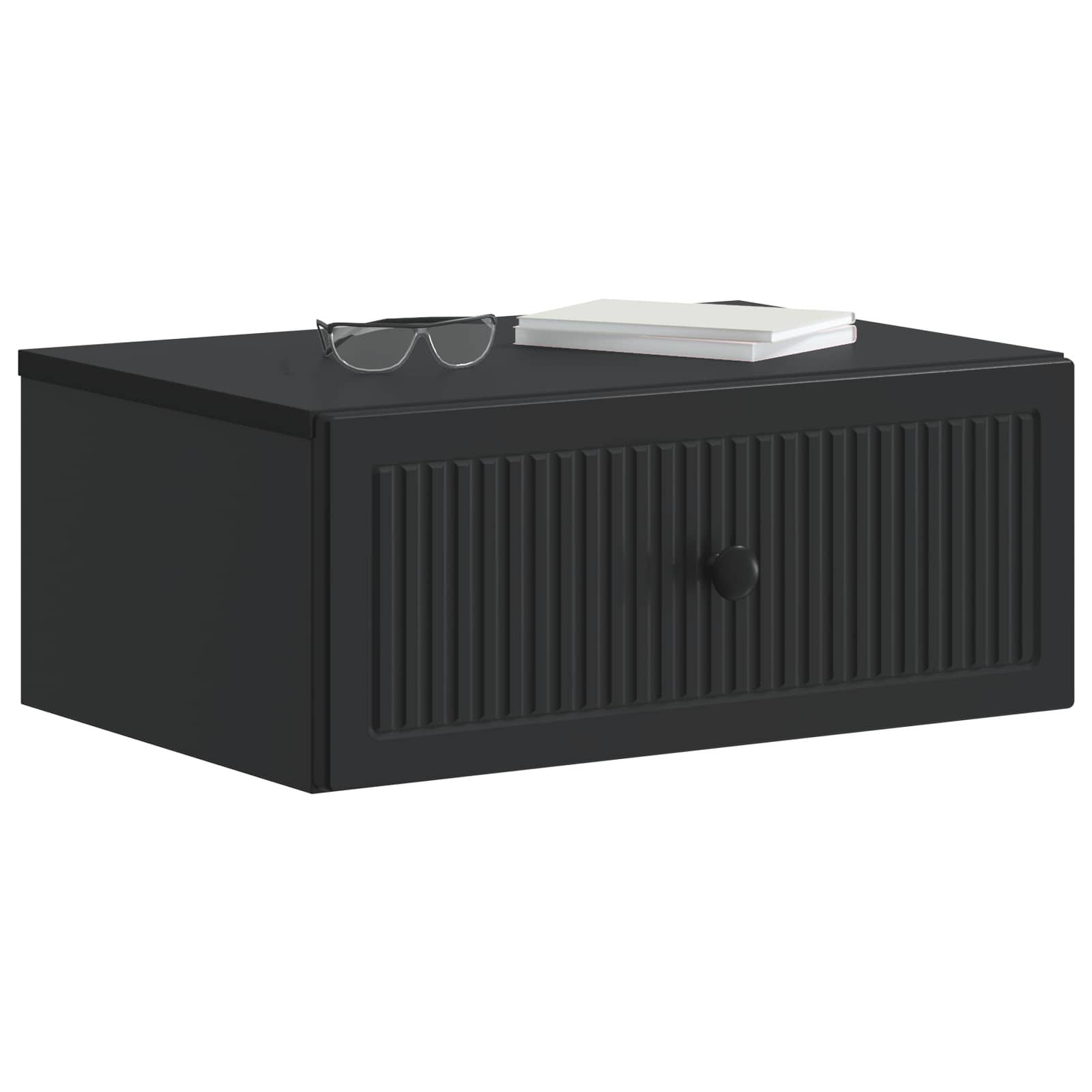 Noćni ormar 2 pcs Crna 49 x 34,5 x 20 cm Konstruirano drvo