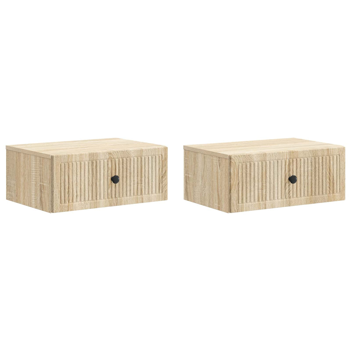 Noćni ormar s ladicama 2 pcs Hrast sonoma 49 x 34,5 x 20 cm
