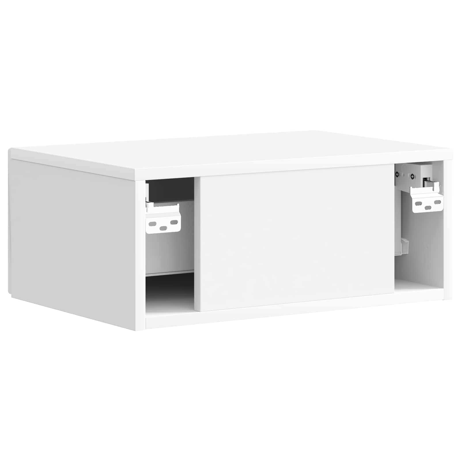 Noćni ormar s ladicama Bijela visokog sjaja 49 x 34,5 x 20 cm