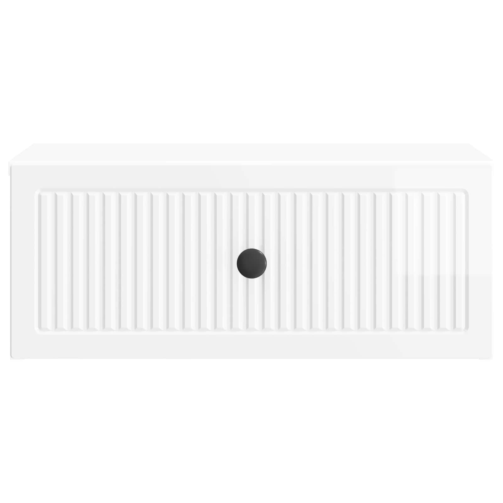 Noćni ormar s ladicama Bijela visokog sjaja 49 x 34,5 x 20 cm