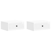 Noćni ormar 2 pcs Bijela visokog sjaja 49 x 34,5 x 20 cm