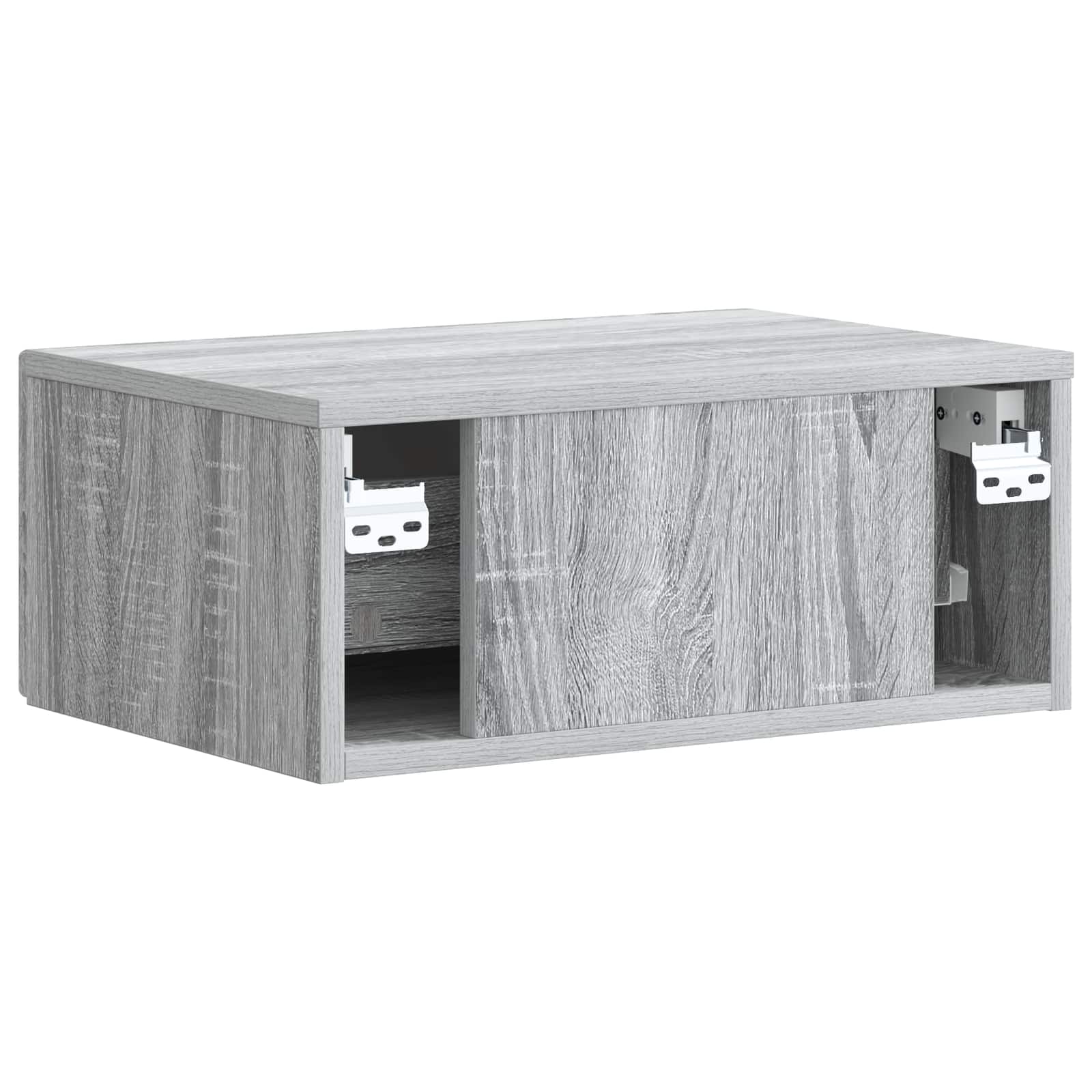 Noćni ormar s ladicama 2 pcs Siva sonoma 49 x 34,5 x 20 cm