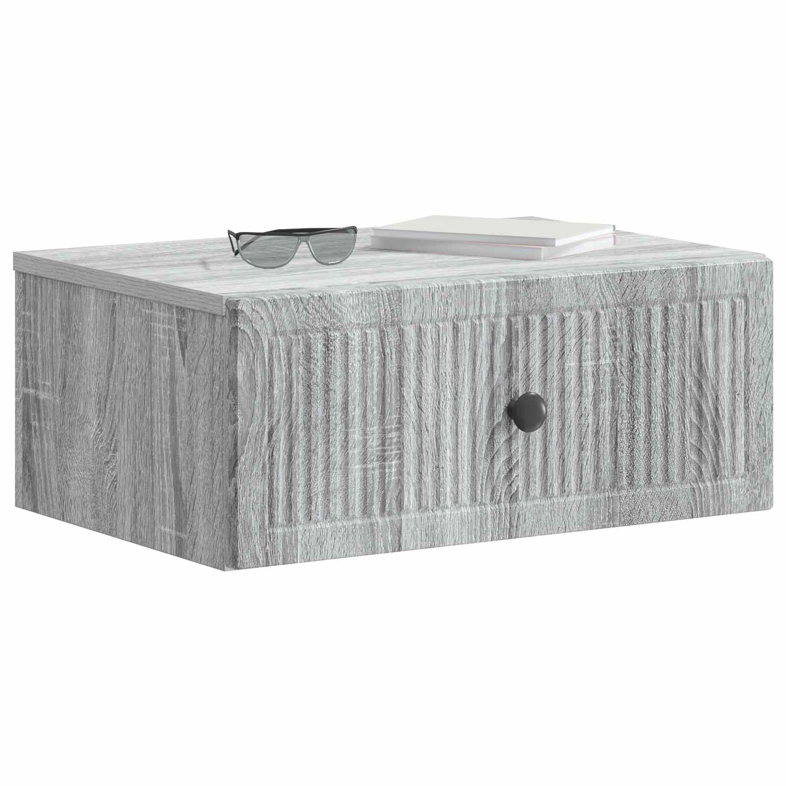 Noćni ormar s ladicama 2 pcs Siva sonoma 49 x 34,5 x 20 cm