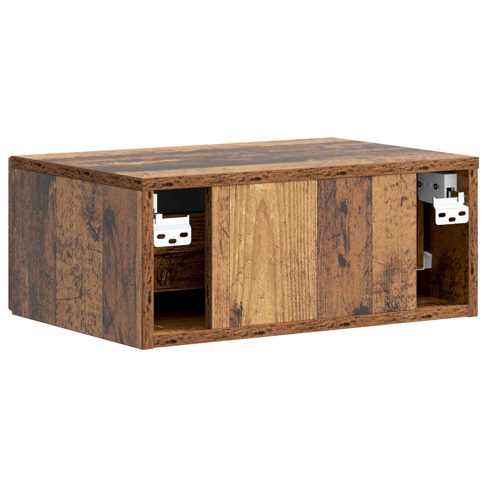 Noćni ormar s ladicama 2 pcs Staro drvo 49 x 34,5 x 20 cm