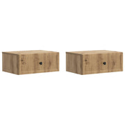 Noćni ormar s ladicama 2 pcs Hrast artisan 49 x 34,5 x 20 cm
