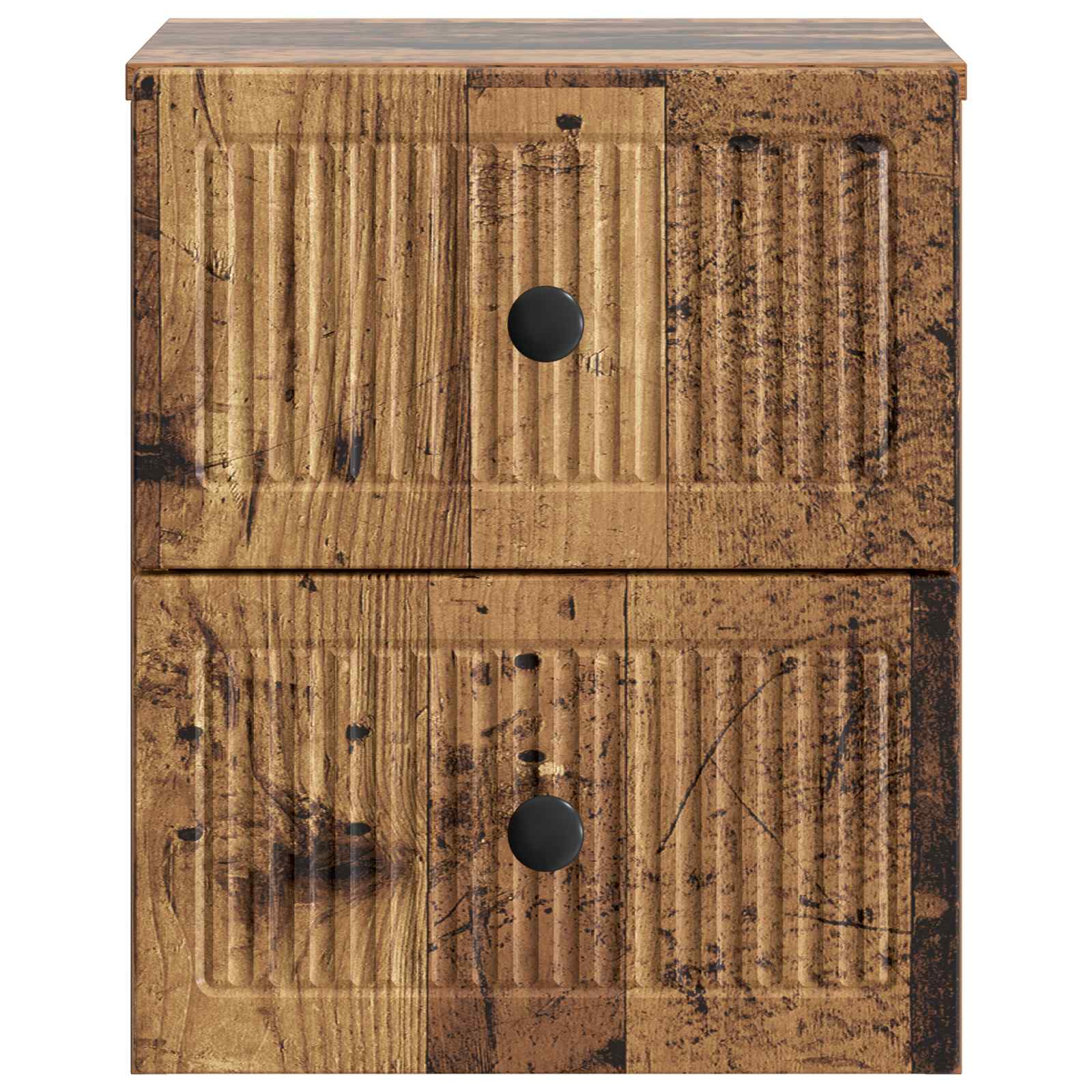 Noćni ormarić za montažu na zid Staro drvo 33 x 34,5 x 40 cm