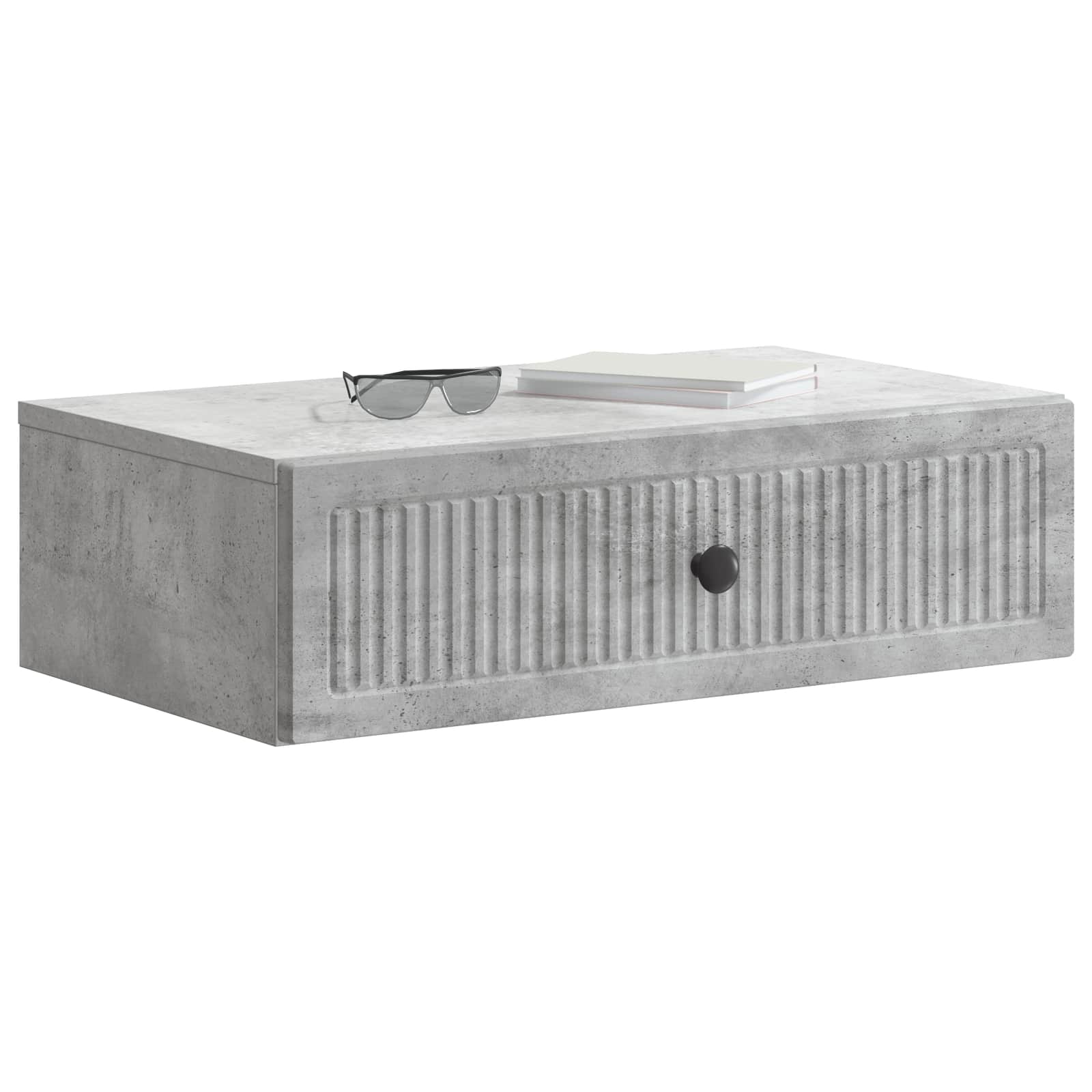 Stolna montirana na zid Betonska siva 59 x 34,5 x 17 cm