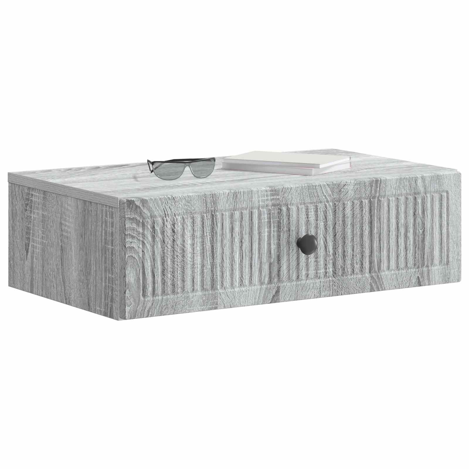 Stolna montirana na zid Siva sonoma 59 x 34,5 x 17 cm