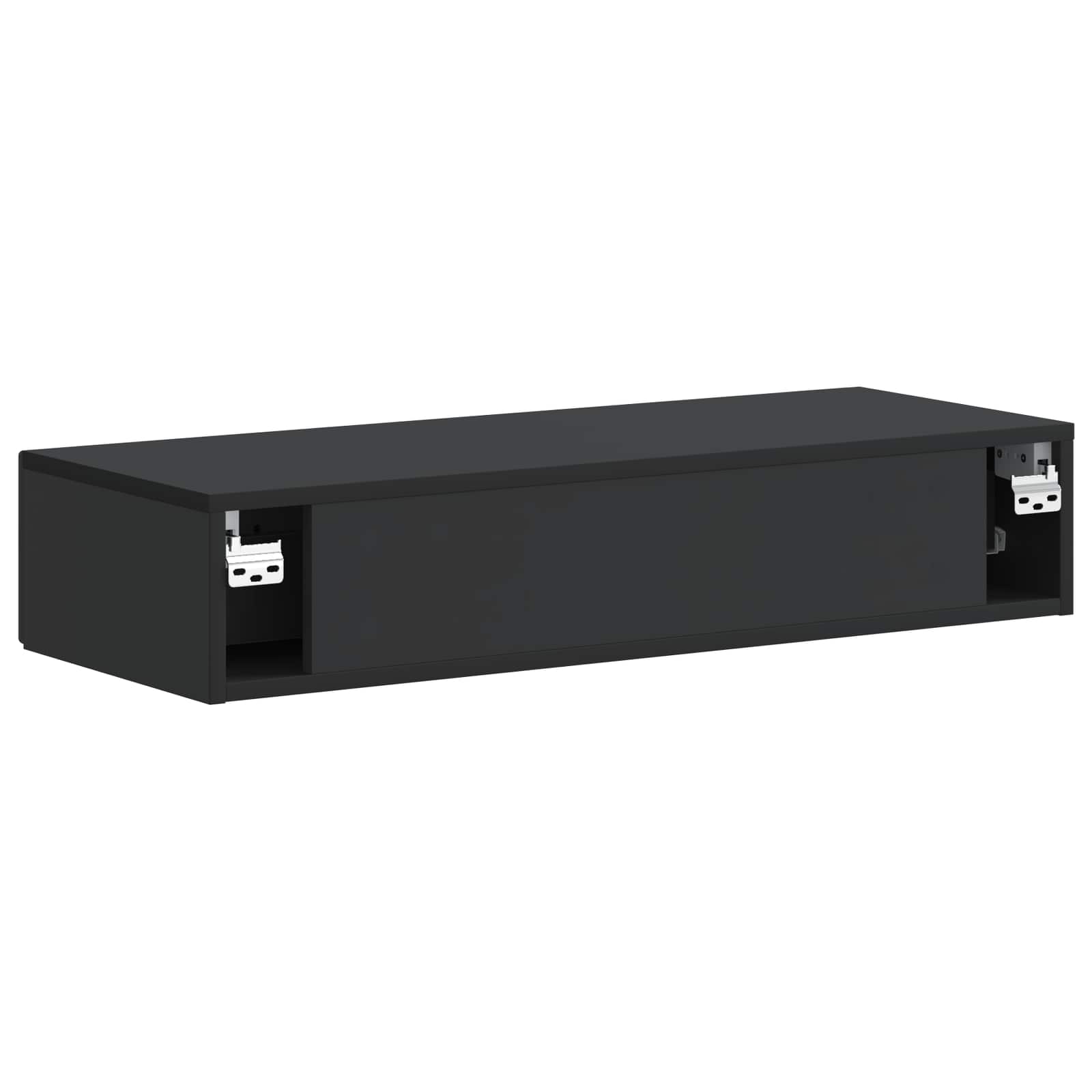 Stolna montirana na zid Crna 87,5 x 34,5 x 17 cm