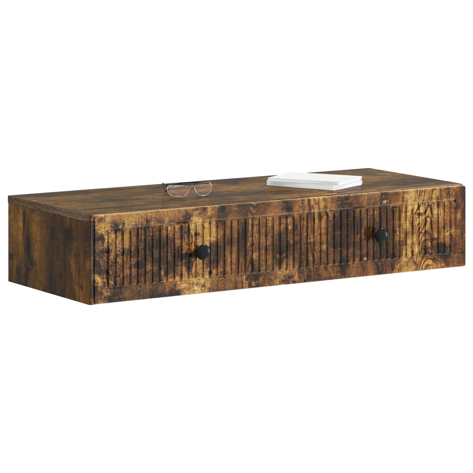 Stolna montirana na zid Dimljeni hrast 87,5 x 34,5 x 17 cm