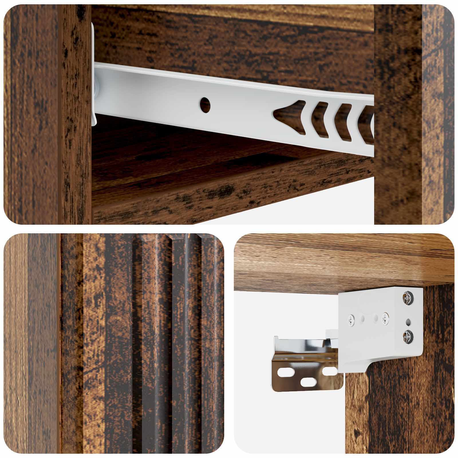 Stolna montirana na zid Staro drvo 87,5 x 34,5 x 17 cm