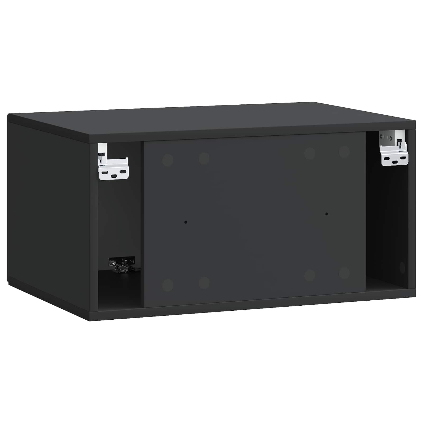 TV ormar za zid Zidne Crna 59,5 x 41 x 30 cm Konstruirano drvo