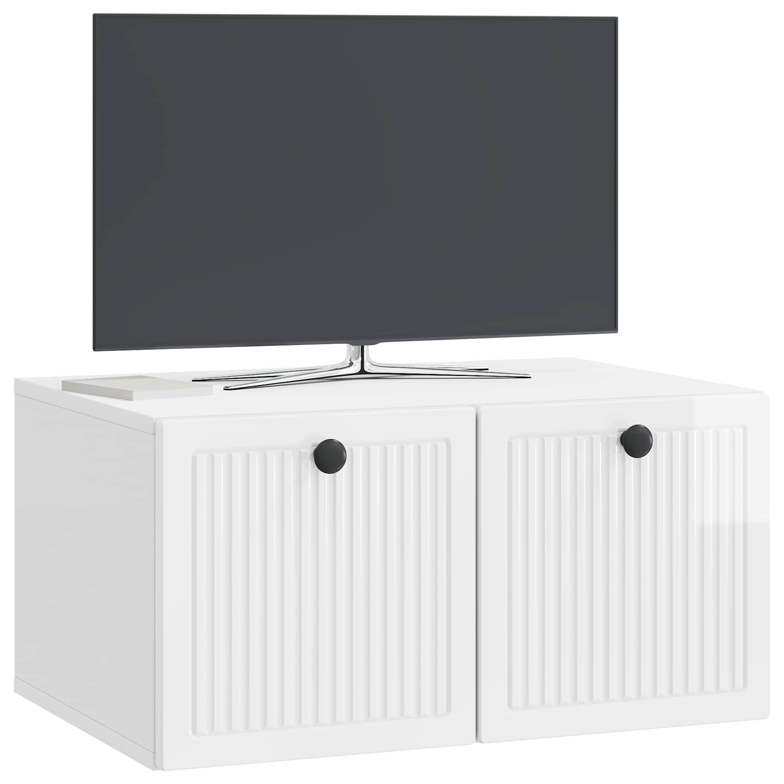 TV ormar za zid Zidne Bijela visokog sjaja 59,5 x 41 x 30 cm