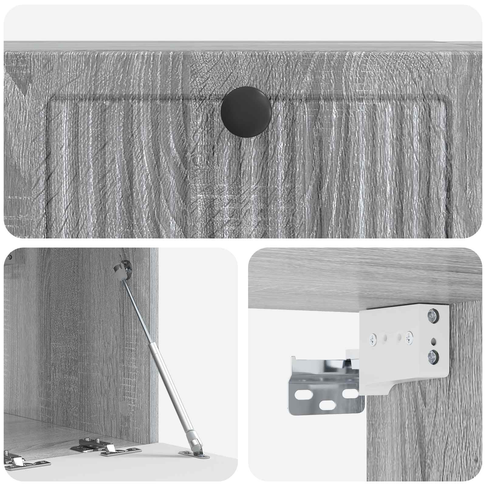 TV ormar za zid Siva sonoma 59,5 x 41 x 30 cm Konstruirano drvo