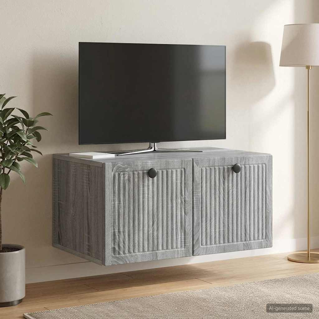 TV ormar za zid Siva sonoma 59,5 x 41 x 30 cm Konstruirano drvo