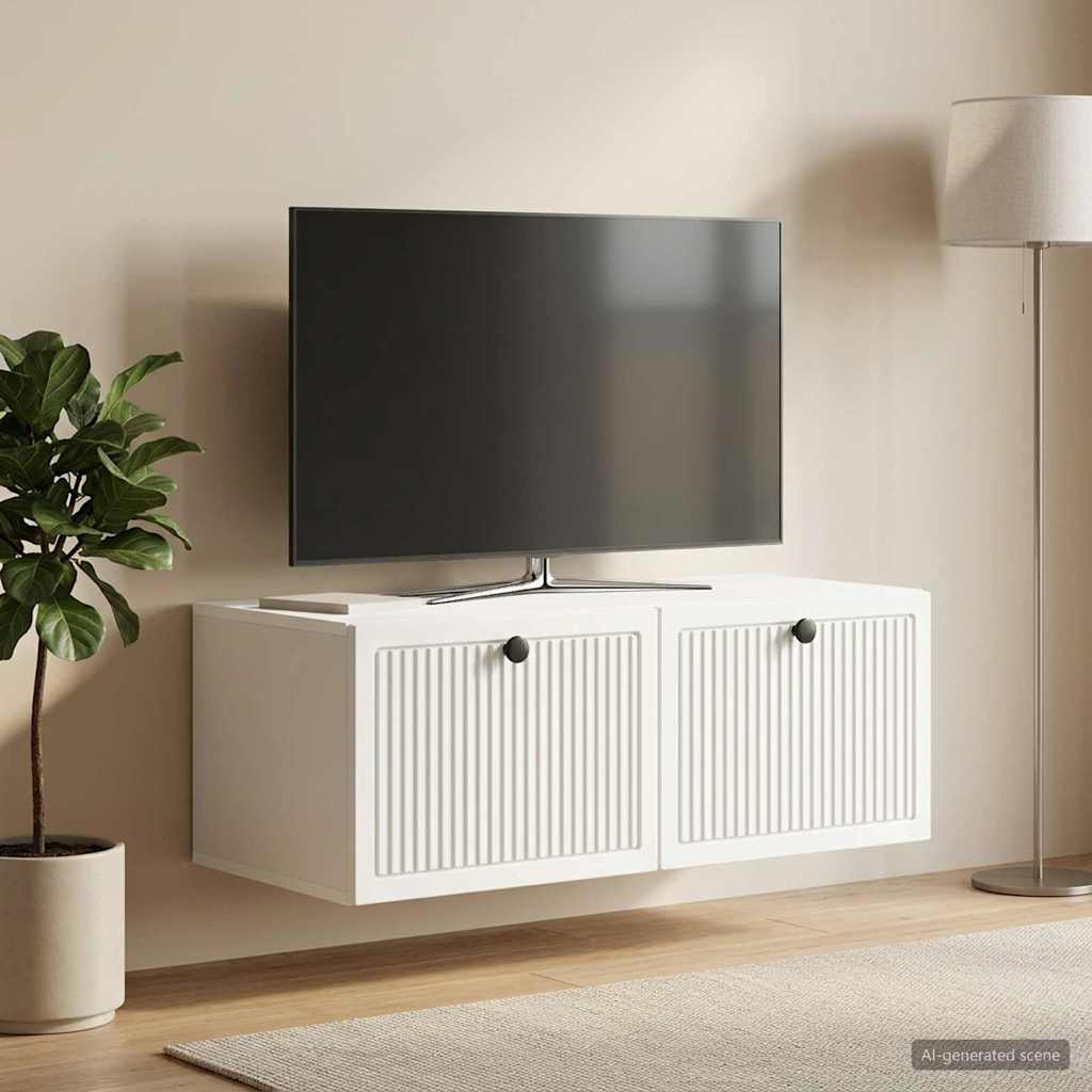 TV ormar za zid Bijela 78,5 x 41 x 30 cm Konstruirano drvo
