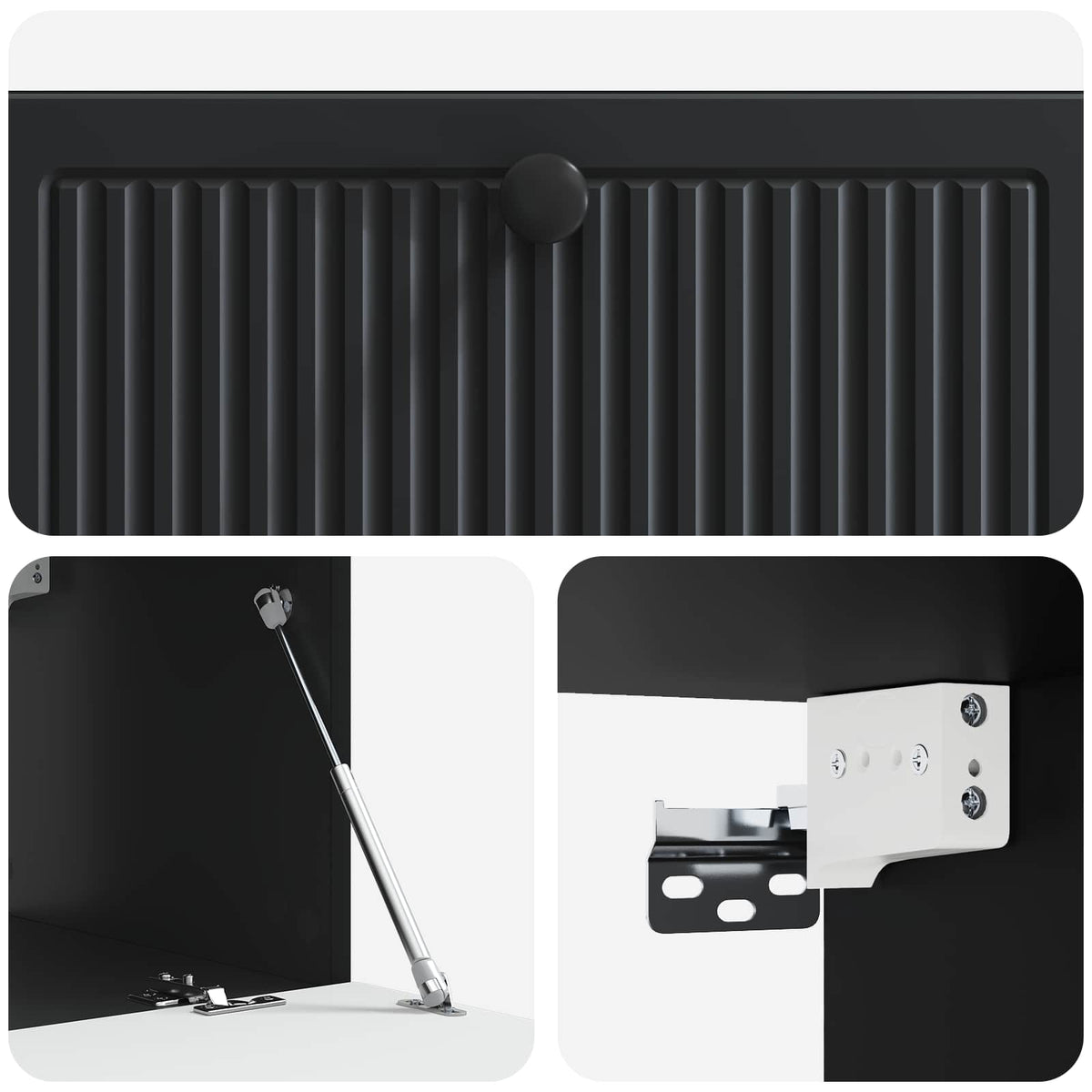 TV ormar za zid Zidne Crna 78,5 x 41 x 30 cm Konstruirano drvo