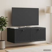 TV ormar za zid Zidne Crna 78,5 x 41 x 30 cm Konstruirano drvo
