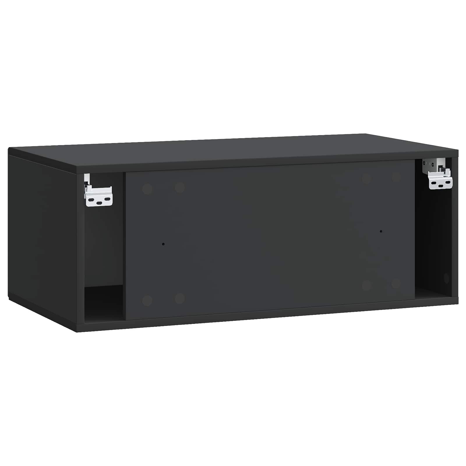 TV ormar za zid Zidne Crna 78,5 x 41 x 30 cm Konstruirano drvo