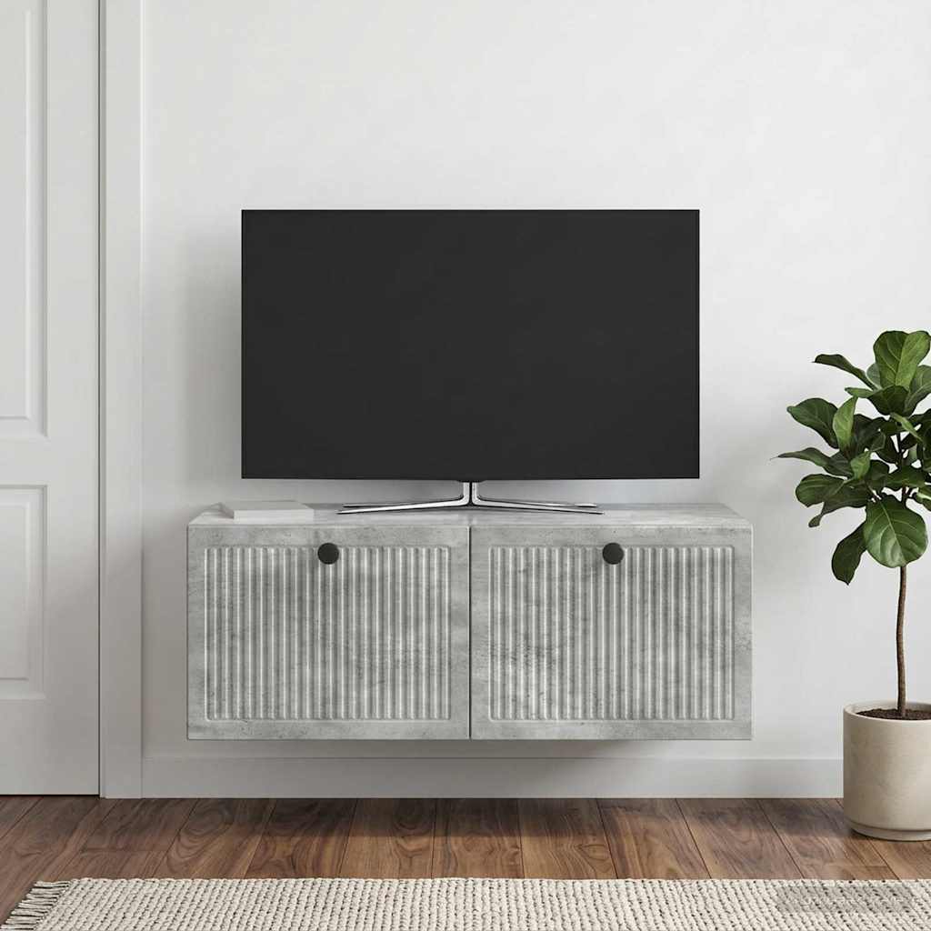 TV ormar za zid Zidne Betonska siva 78,5 x 41 x 30 cm
