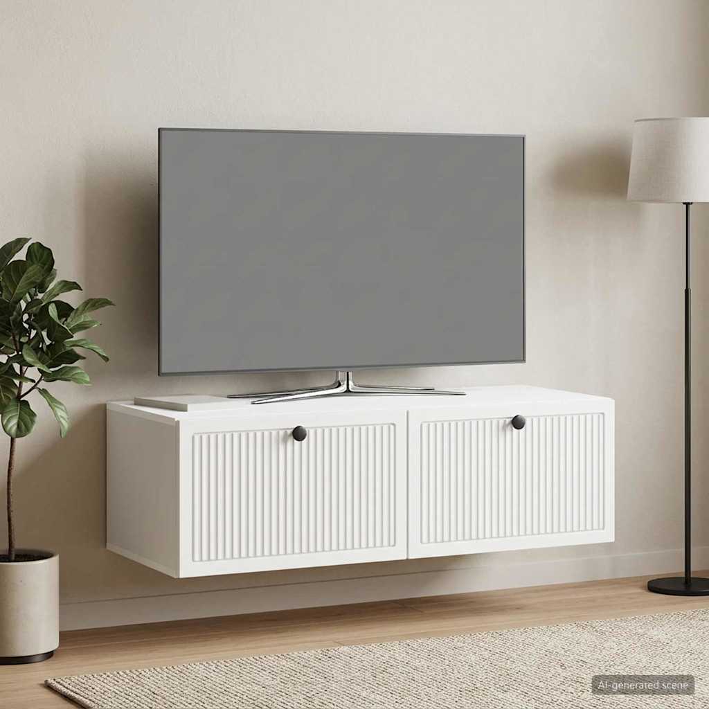TV ormar za zid Zidne Bijela 98 x 41 x 30 cm Konstruirano drvo