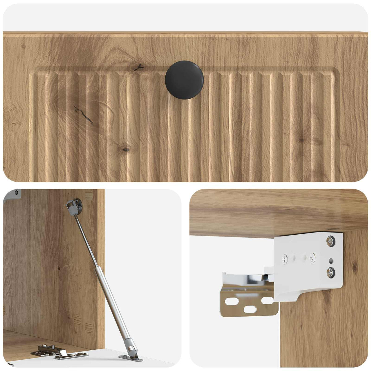 TV ormar za zid 59,5 x 31 x 30 cm Hrast artisan