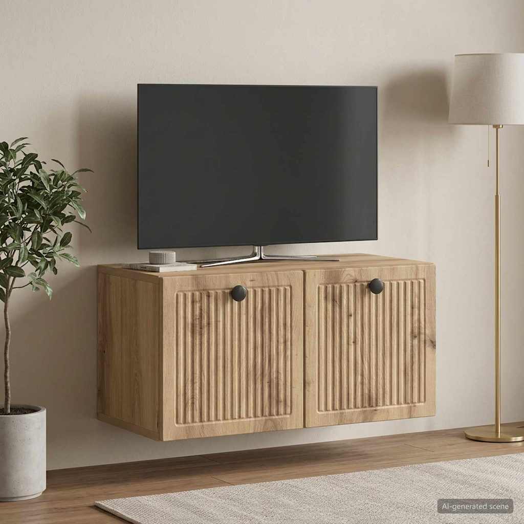 TV ormar za zid 59,5 x 31 x 30 cm Hrast artisan
