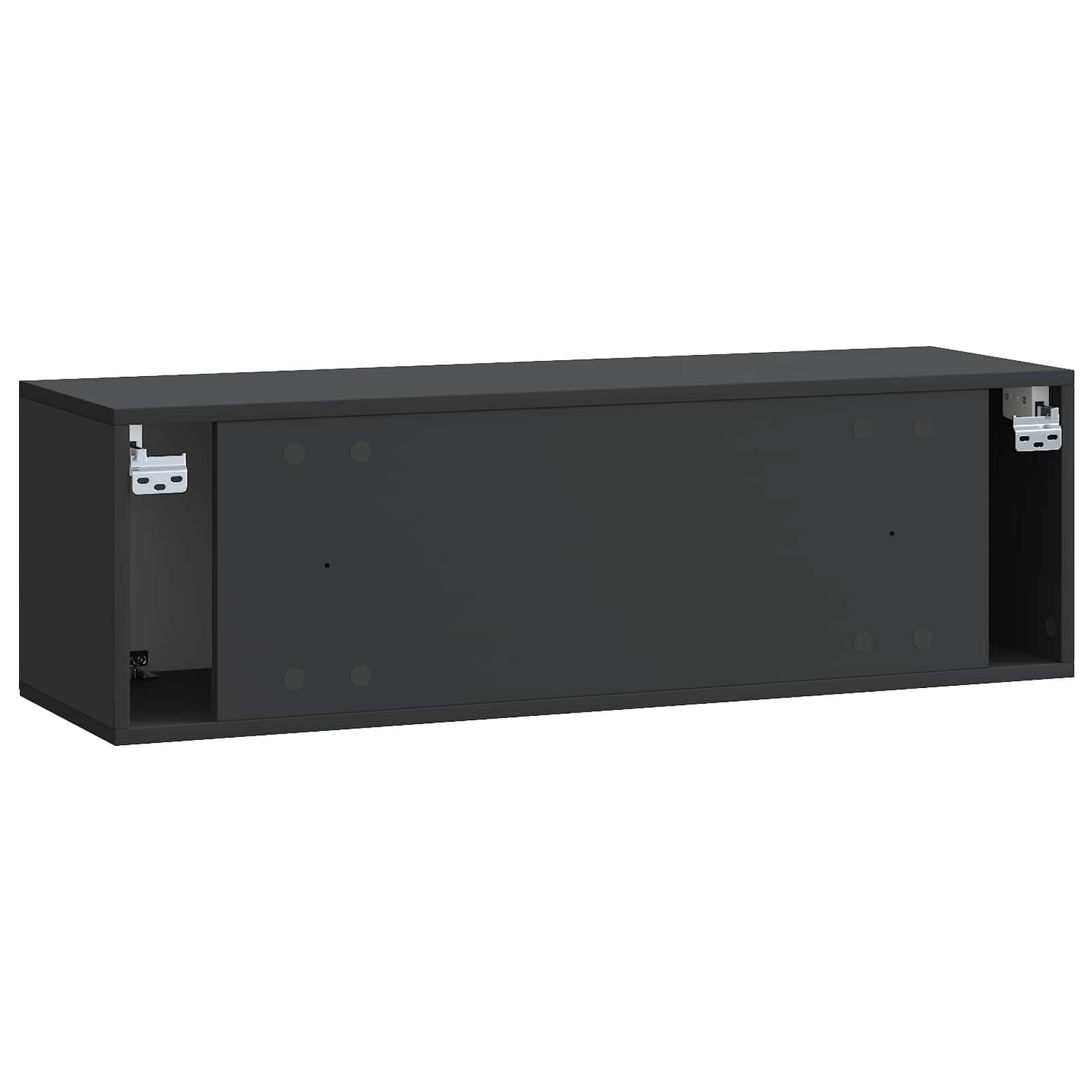 TV ormar za zid Zidne Crna 98 x 31 x 30 cm Konstruirano drvo