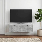TV ormar za zid Betonska siva 98 x 31 x 30 cm Konstruirano drvo