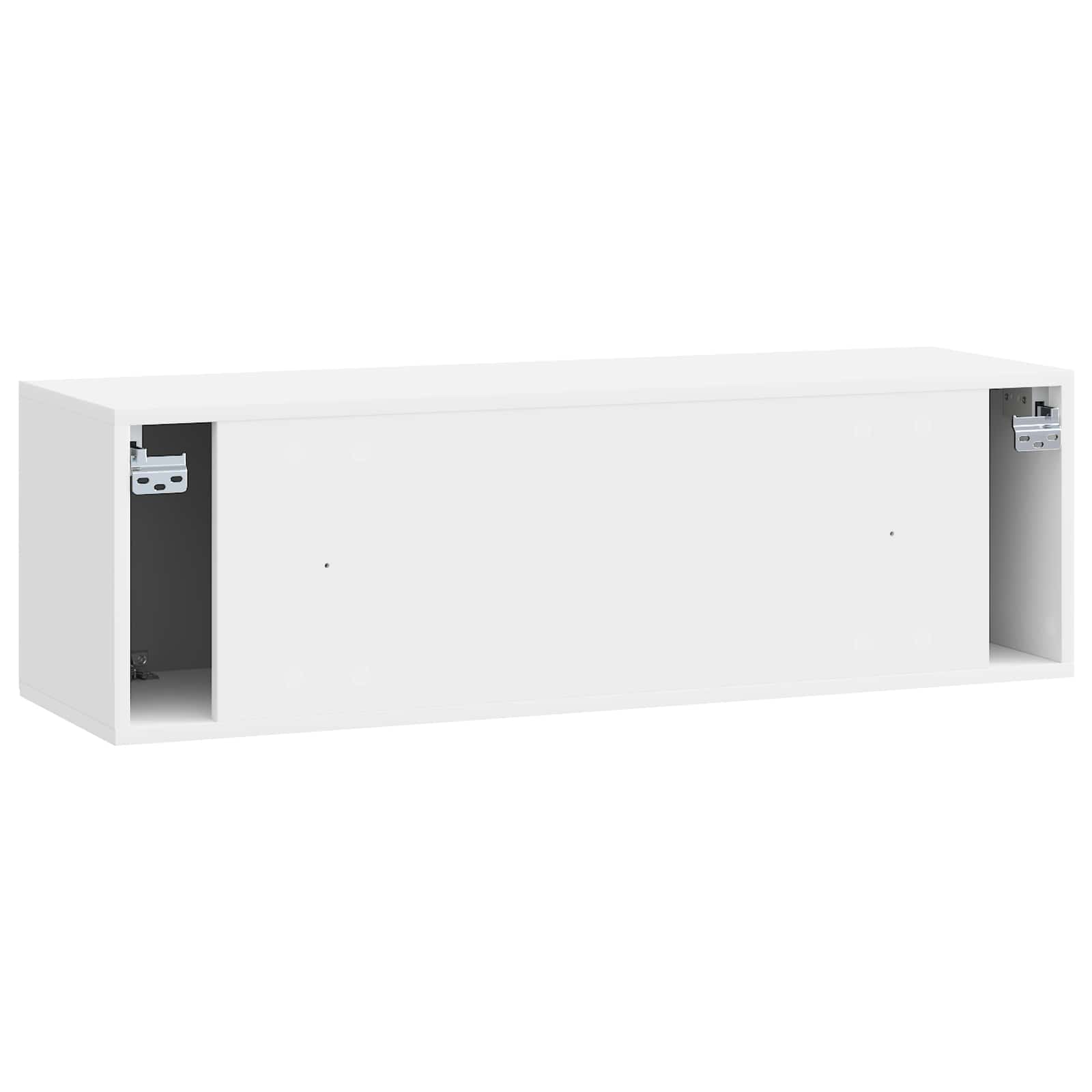 TV ormar za zid Zidne Bijela visokog sjaja 98 x 31 x 30 cm