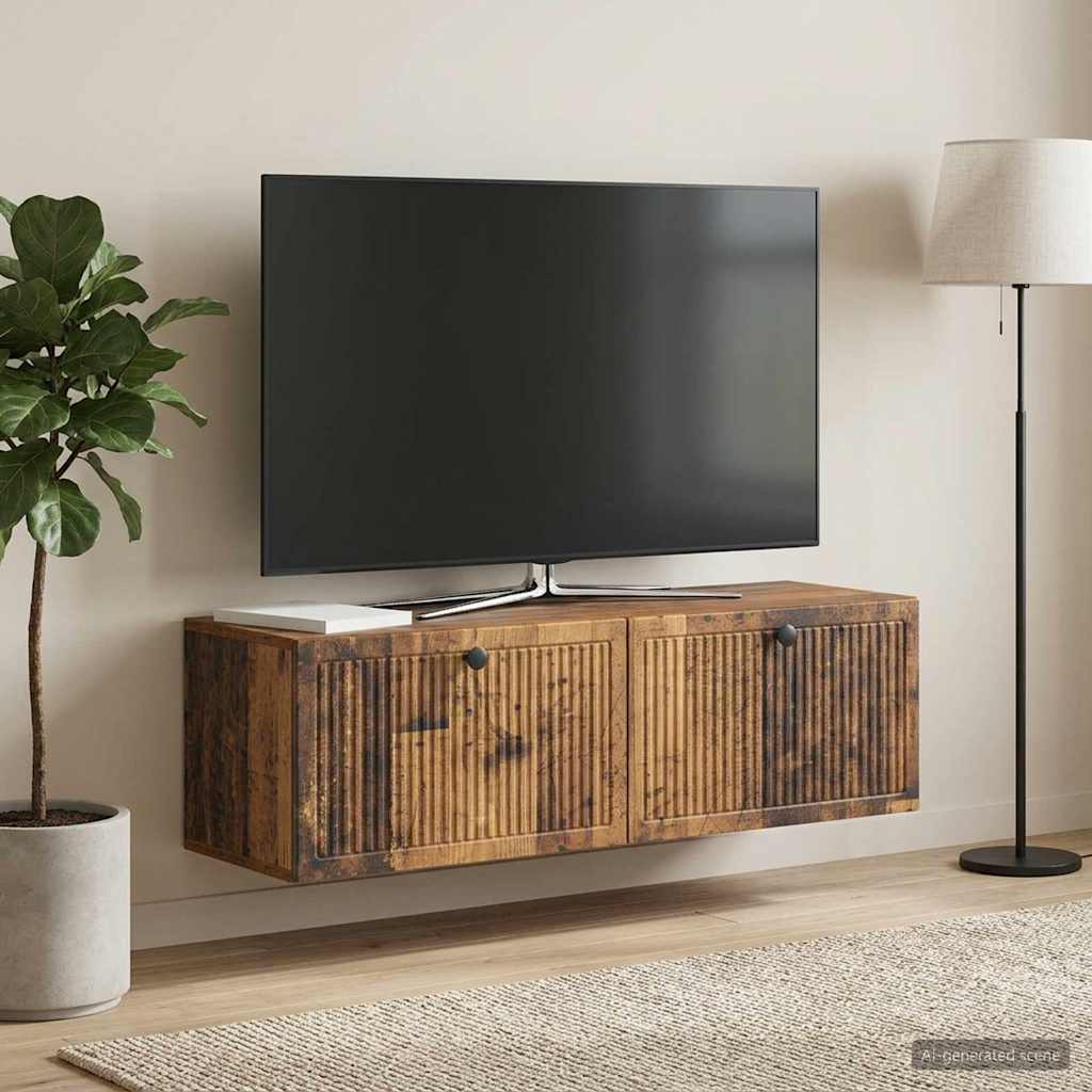 TV ormar za zid Staro drvo 98 x 31 x 30 cm Konstruirano drvo