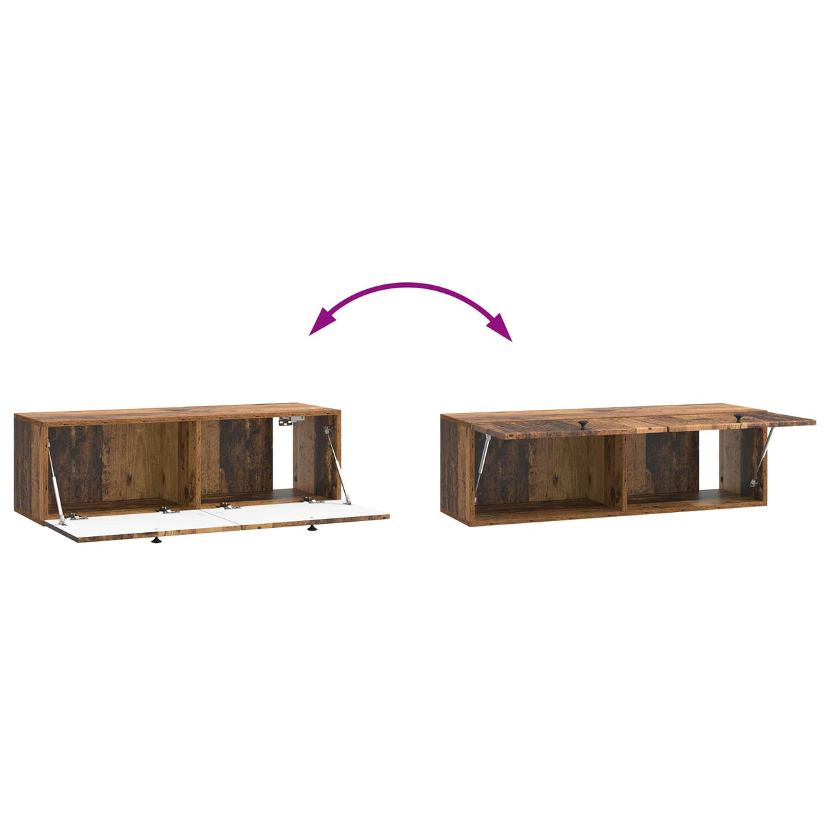 TV ormar za zid Staro drvo 98 x 31 x 30 cm Konstruirano drvo
