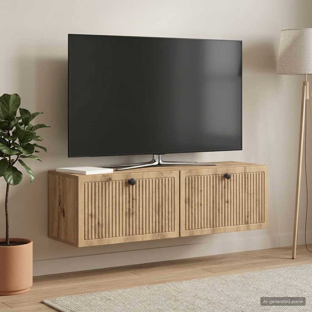 TV ormar za zid 98 x 31 x 30 cm Hrast artisan Konstruirano drvo