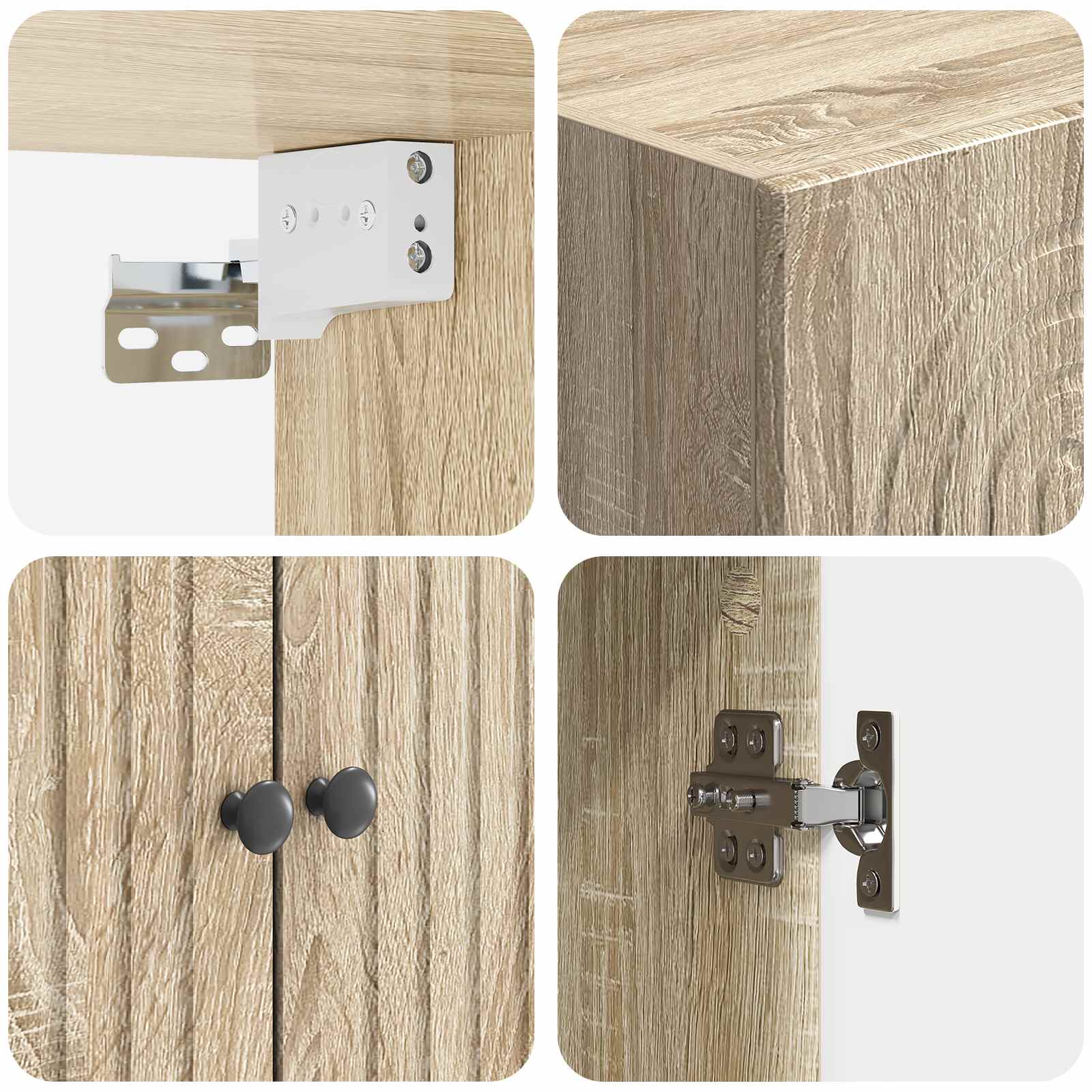 Ormar za montažu na zid Hrast sonoma 59 x 31 x 60 cm