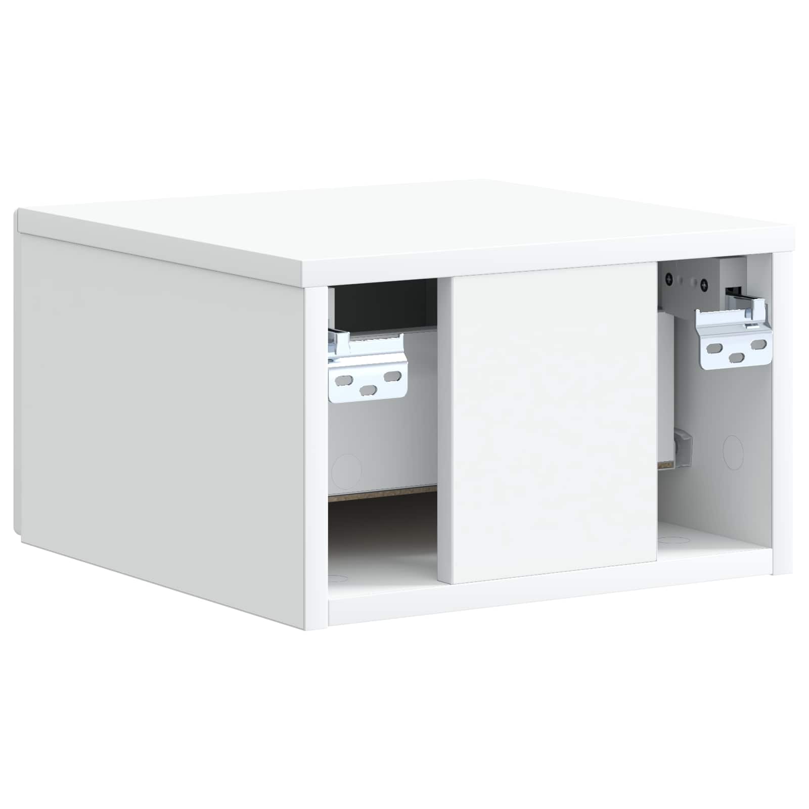Noćni ormarić za montažu na zid 2 pcs Bijela 33 x 34,5 x 20 cm