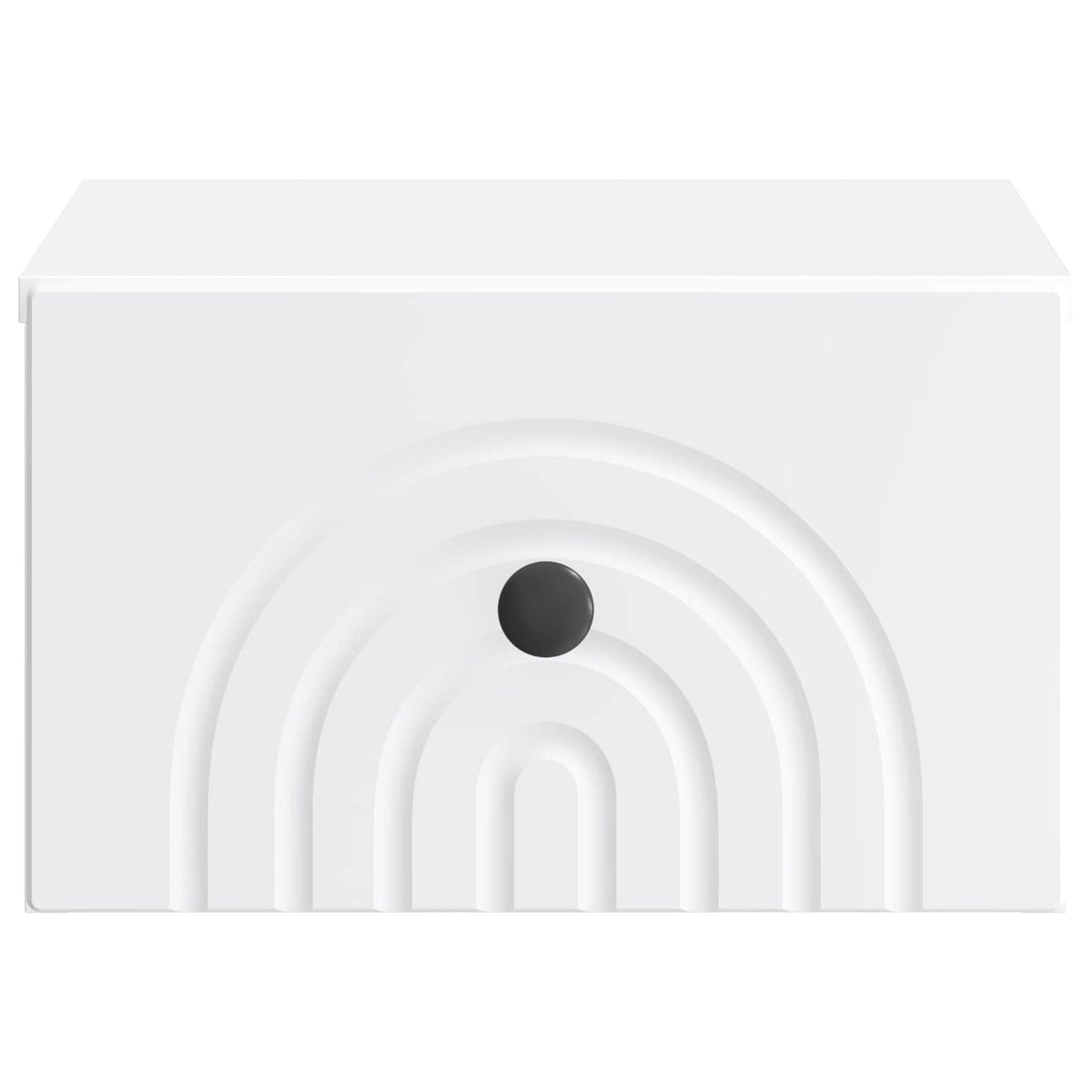 Noćni ormarić za montažu na zid 2 pcs Bijela 33 x 34,5 x 20 cm