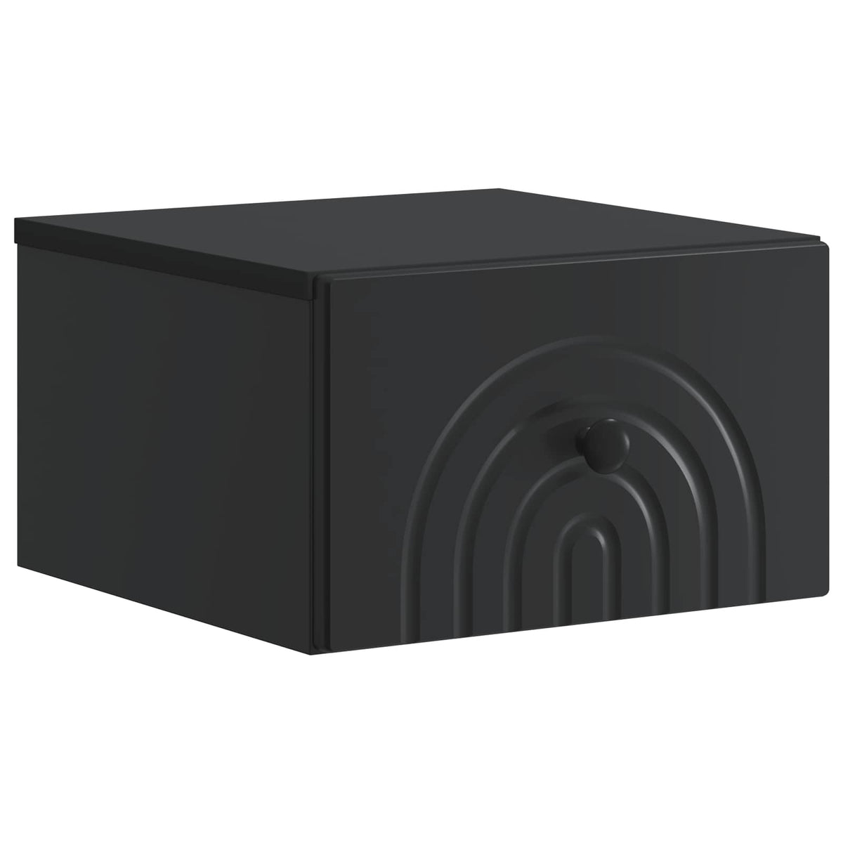 Noćni ormarić za montažu na zid 2 pcs Crna 33 x 34,5 x 20 cm