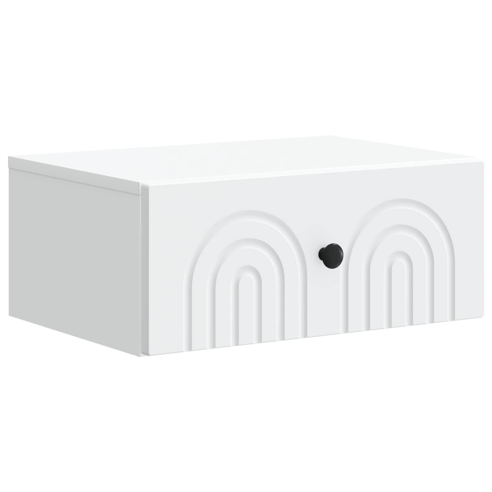 Noćni ormarić za montažu na zid 2 pcs Bijela 49 x 34,5 x 20 cm