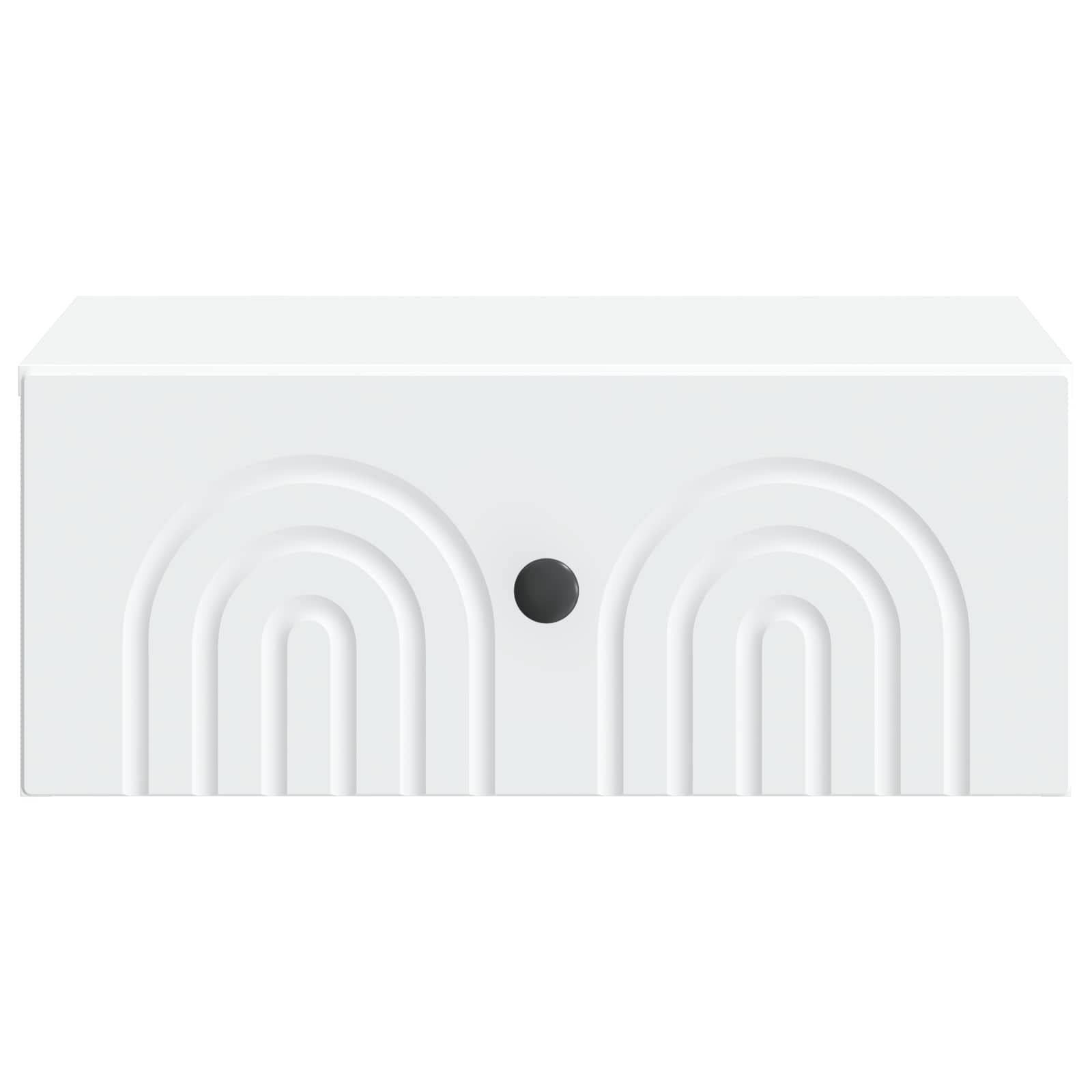 Noćni ormarić za montažu na zid 2 pcs Bijela 49 x 34,5 x 20 cm