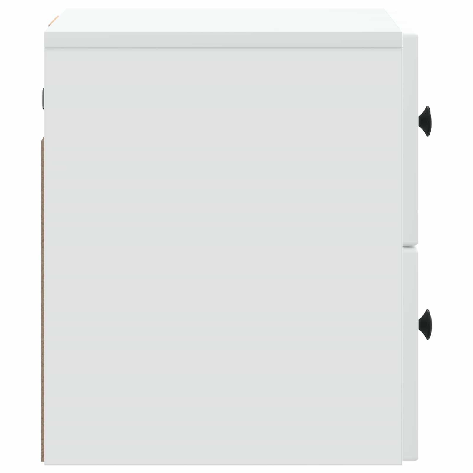 Noćni ormarić za montažu na zid 2 pcs Bijela 33 x 34,5 x 40 cm