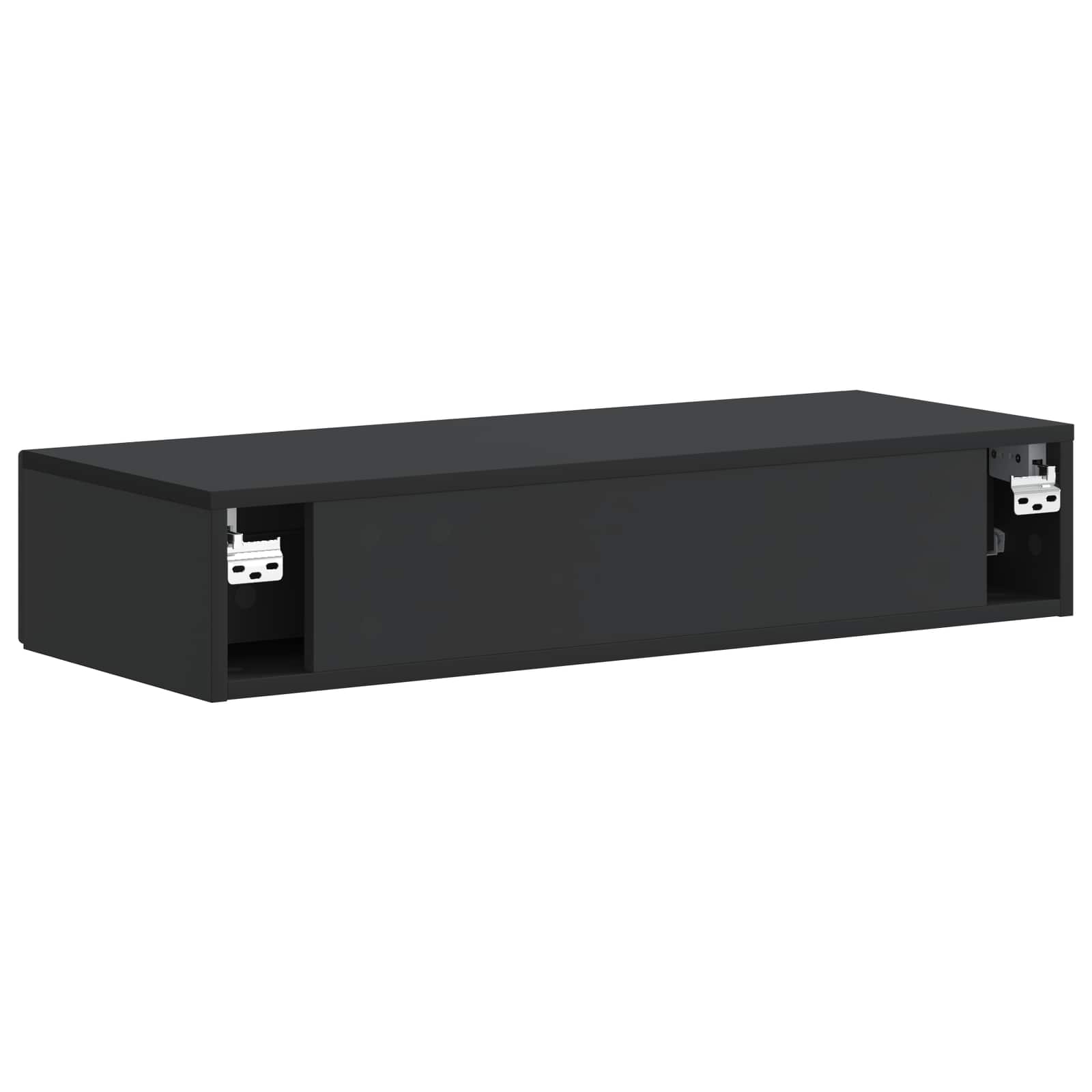 Stolna montirana na zid Crna 87,5 x 34,5 x 17 cm