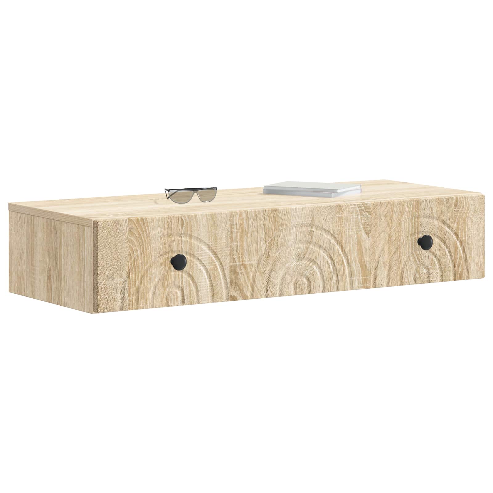 Stolna montirana na zid Hrast sonoma 87,5 x 34,5 x 17 cm