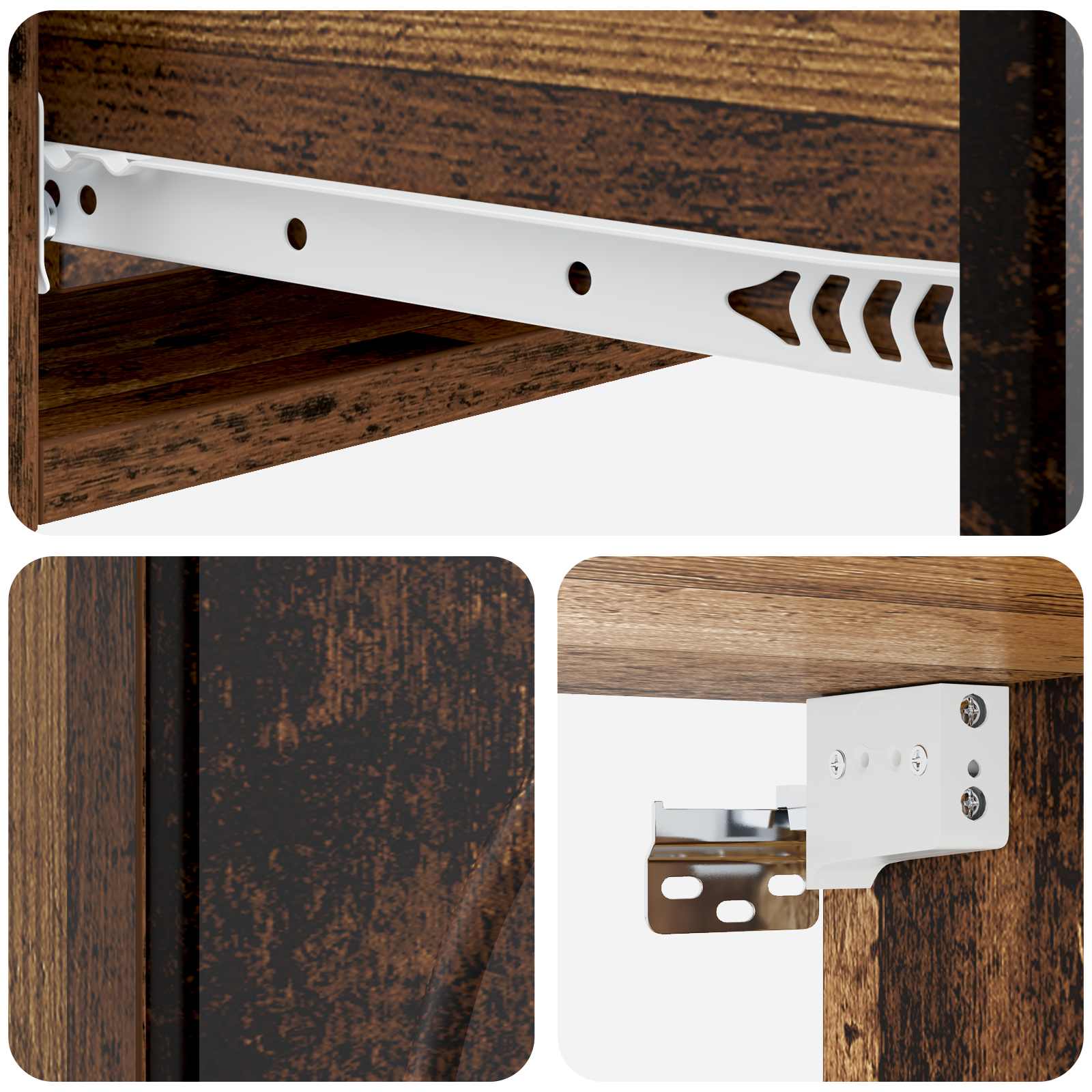 Stolna montirana na zid Staro drvo 87,5 x 34,5 x 17 cm
