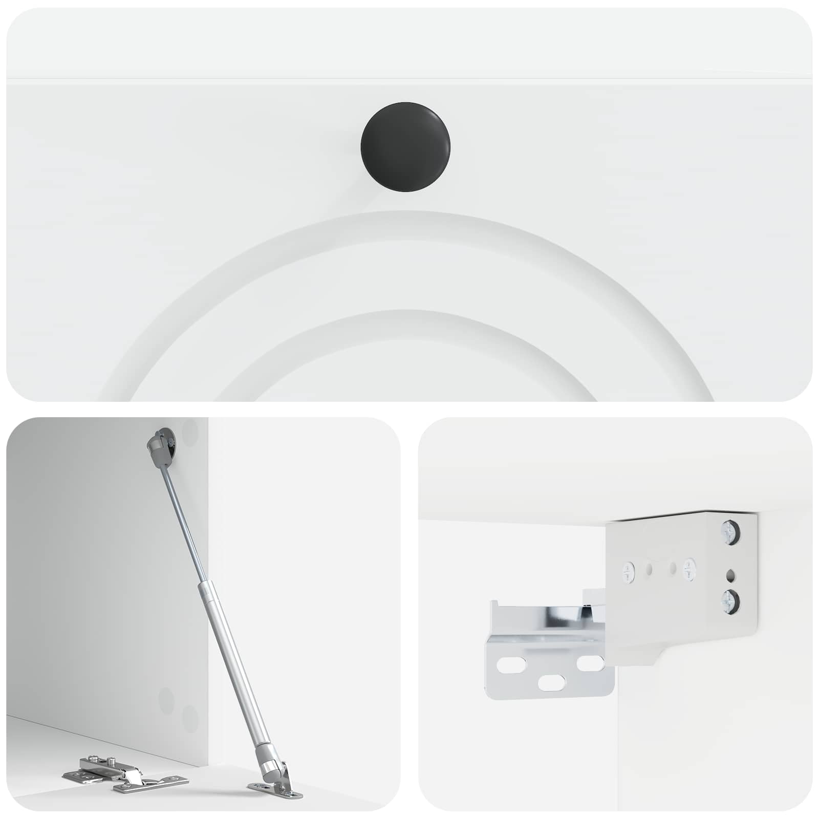 TV ormar za zid Bijela 59,5 x 41 x 30 cm Konstruirano drvo